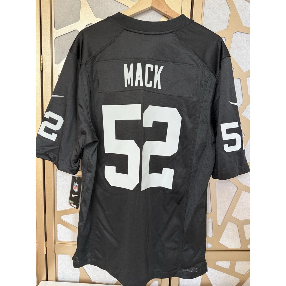 Oakland Raiders Khalil Mack # 52 Nike NFL Players On Field Jersey Size Medium